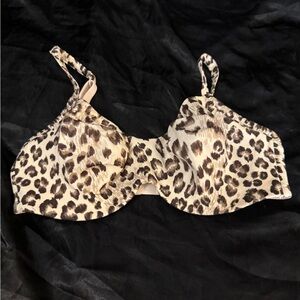 Victoria’s Secret Leopard Print Underwire Bra Lightly Lined, Fierce & Supportive